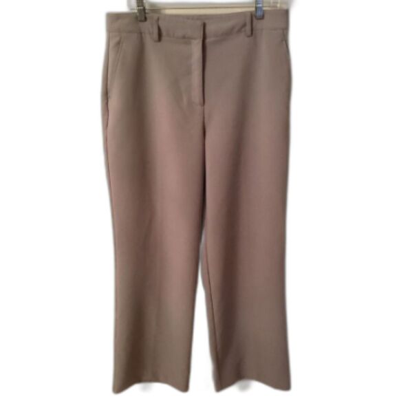 JOIE SIZE 12  LIGHT GRAY WIDE LEG TROUSERS DRESS LANTS CLASSIC CAREER - Picture 1 of 8